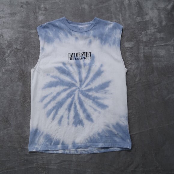Taylor Swift T Shirt Womens M Sleeveless Tie Dye Graphic Tee Crew Neck Concert - Picture 4 of 11